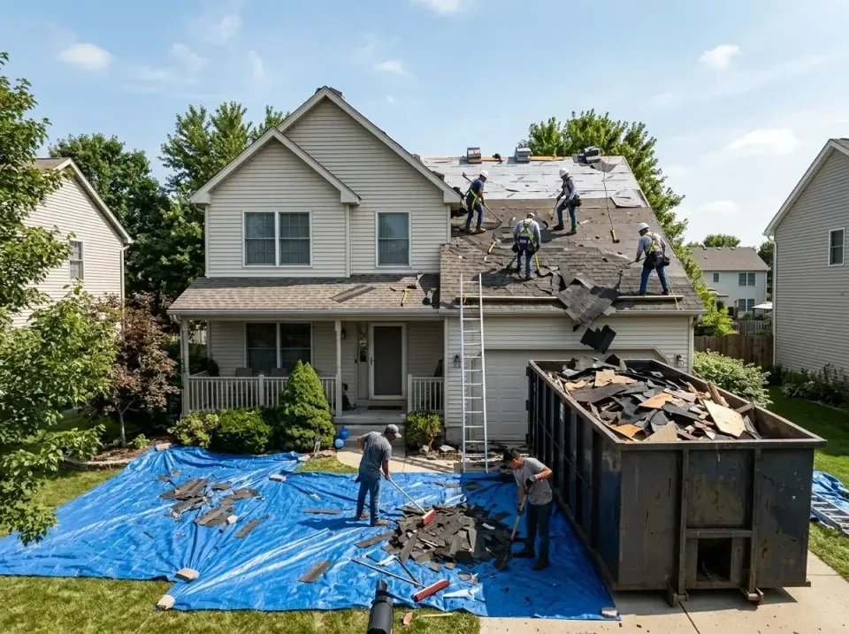 roof-replacement-debris-remova-004 — frequently asked questions, Cheapest Dumpster Rentals in Bayonet Point, FL